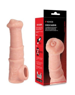 Телесная фантазийная насадка на член Cock Sleeve Size M Телесная фантазийная насадка на член Cock Sleeve Size M