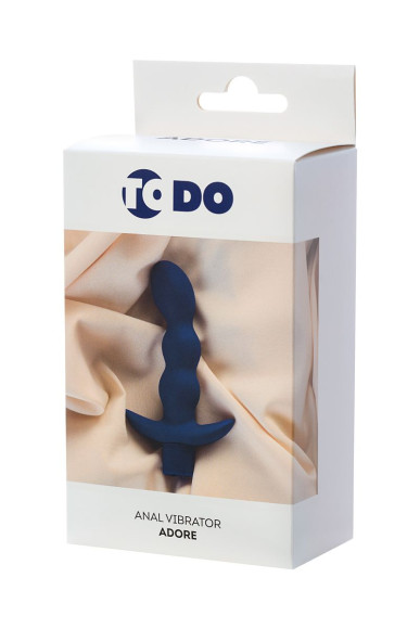 Синий анальный вибратор с загнутой головкой ADORE - 15 см. Синий анальный вибратор с загнутой головкой ADORE - 15 см.
