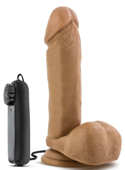 Смуглый вибратор Soccer Champ - 20,3 см. Смуглый вибратор Soccer Champ - 20,3 см.