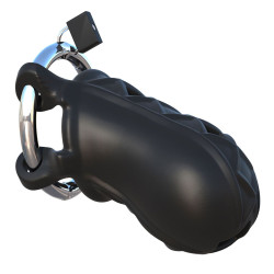 Черный замок верности Extreme Silicone Cock Blocker Черный замок верности Extreme Silicone Cock Blocker