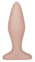Телесный анальный плаг - 11,5 см.