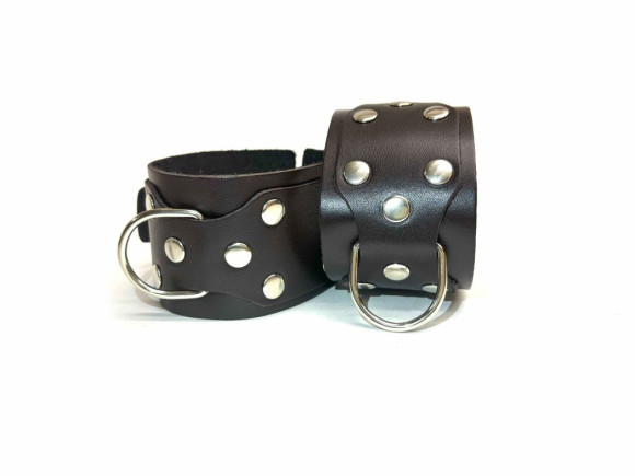 Коричневые кожаные наручники Sex Game Коричневые кожаные наручники Sex Game