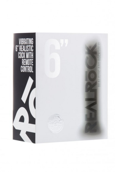 Чёрный вибратор-реалистик Vibrating Realistic Cock 6  - 15 см.
