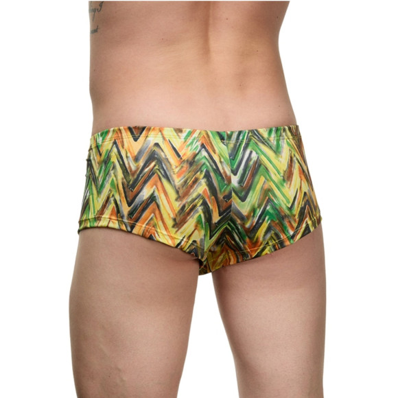 Мужские трусы-боксеры с зигзагообразным рисунком Мужские трусы-боксеры с зигзагообразным рисунком