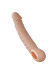 Телесный перезаряжаемый реалистичный вибратор Relax - 22 см.