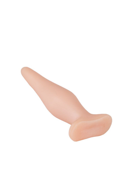 Телесная анальная пробка с широким основанием - 14 см. Телесная анальная пробка с широким основанием - 14 см.