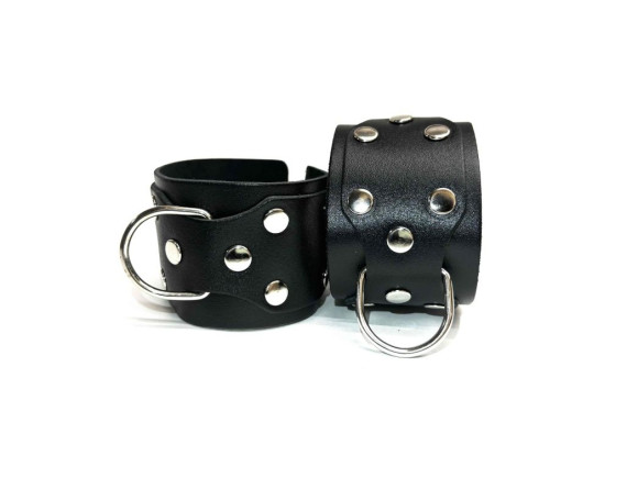 Черные кожаные наручники Sex Game Черные кожаные наручники Sex Game