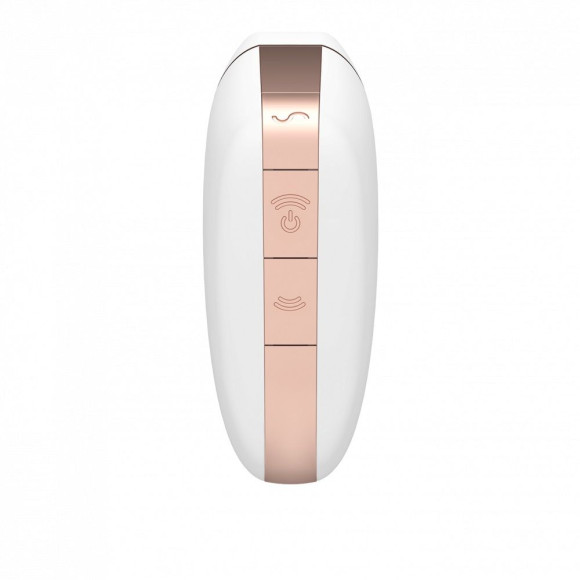 Белый вакуум-волновой вибростимулятор Satisfyer Love Triangle Белый вакуум-волновой вибростимулятор Satisfyer Love Triangle