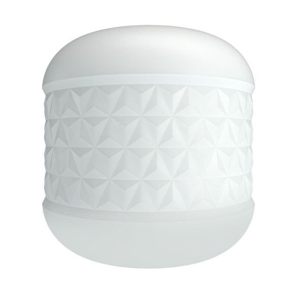 Белый сквозной мастурбатор Crystle