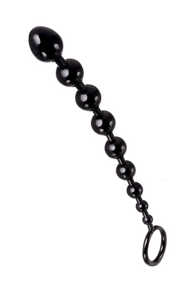 Черная анальная цепочка A-toys - 28,3 см. Черная анальная цепочка A-toys - 28,3 см.