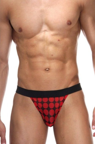 Мужские трусы-тонги в горох Мужские трусы-тонги в горох