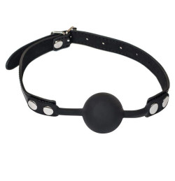 Черный силиконовый кляп-шар Dolce Vita Черный силиконовый кляп-шар Dolce Vita