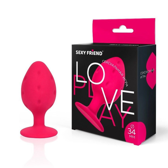 Ярко-розовая силиконовая анальная втулка - 7 см. Ярко-розовая силиконовая анальная втулка - 7 см.