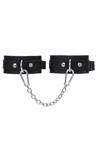 Черные мини-оковы со скруглёнными углами