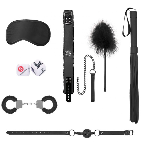 Черный игровой набор Introductory Bondage Kit №6 Черный игровой набор Introductory Bondage Kit №6