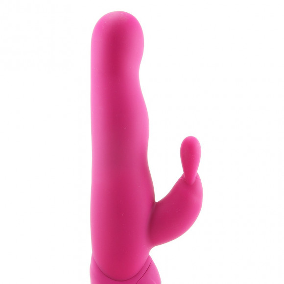 Розовый хай-тек вибромассажер iVibe Select iRabbit - 26 см.