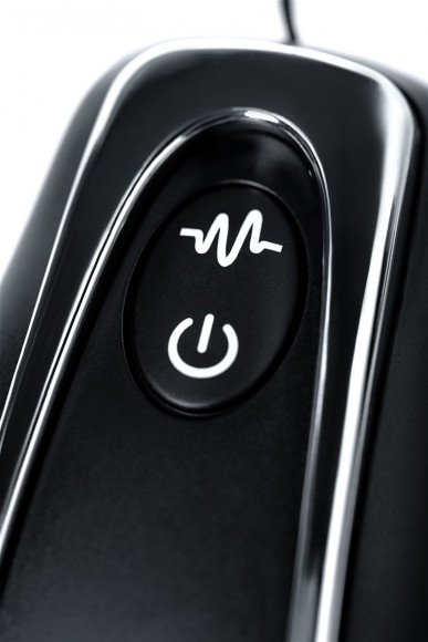 Чёрная анальная втулка G Point D-PENG с пультом - 12,3 см.