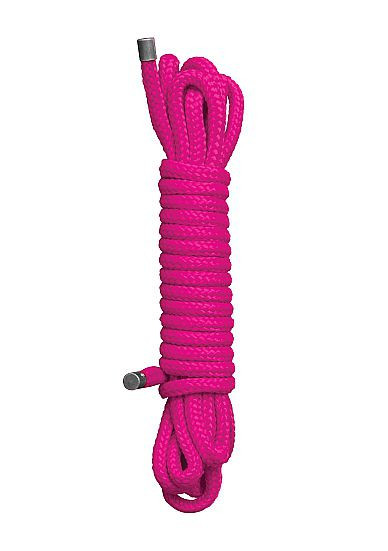 Розовая веревка для бандажа Japanese rope - 10 м.