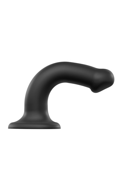 Черный фаллос на присоске Silicone Bendable Dildo M - 18 см. Черный фаллос на присоске Silicone Bendable Dildo M - 18 см.