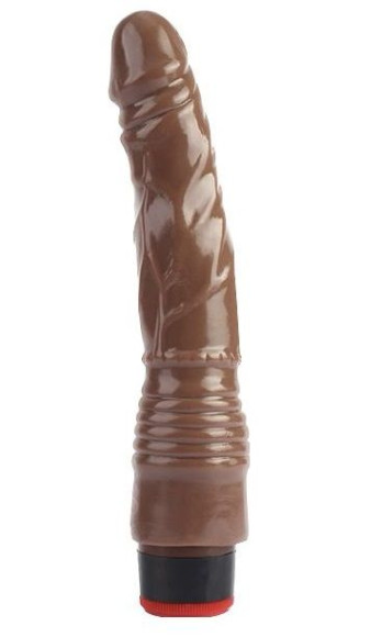 Коричневый вибратор-реалистик 8.8 Vibrating Dildo - 21,5 см. Коричневый вибратор-реалистик 8.8 Vibrating Dildo - 21,5 см.