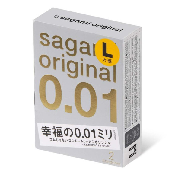 Презервативы Sagami Original 0.01 L-size увеличенного размера - 2 шт. Презервативы Sagami Original 0.01 L-size увеличенного размера - 2 шт.