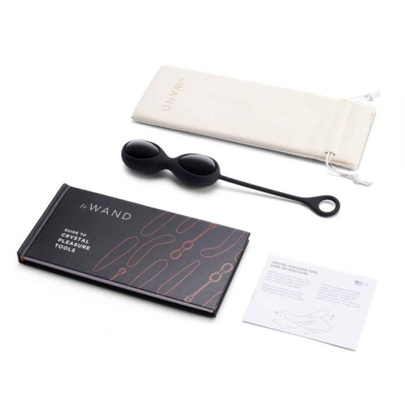 Тренажеры йони Le Wand Crystal Yoni Eggs из черного обсидиана Тренажеры йони Le Wand Crystal Yoni Eggs из черного обсидиана