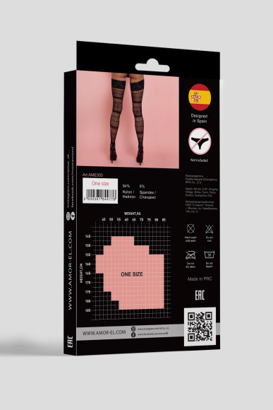 Пикантные ажурные чулочки с кружевной резинкой Пикантные ажурные чулочки с кружевной резинкой