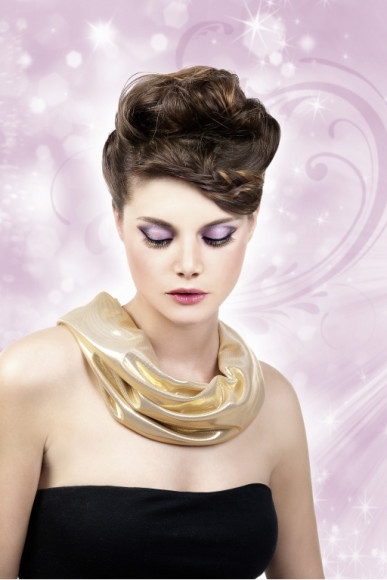 Чёрно-желтые ресницы Deluxe