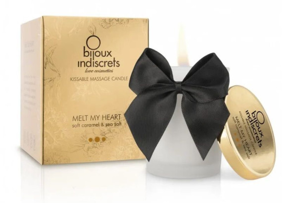 Массажная свеча Melt My Heart с ароматом карамели - 70 мл. Массажная свеча Melt My Heart с ароматом карамели - 70 мл.