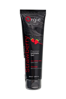 Интимный гель на водной основе Lube Tube Strawberry с клубничным вкусом - 100 мл. Интимный гель на водной основе Lube Tube Strawberry с клубничным вкусом - 100 мл.