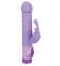Фиолетовый силиконовый вибратор с виброзайчиком - 16,5 см. Фиолетовый силиконовый вибратор с виброзайчиком - 16,5 см.