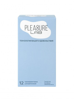 Ультратонкие презервативы Pleasure Lab - 12 шт.