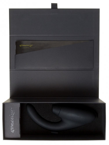 Чёрный стимулятор 2-в-1 для женщин Womanizer InsideOut