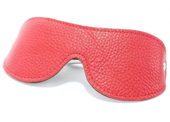 Красная кожаная маска на глаза Красная кожаная маска на глаза