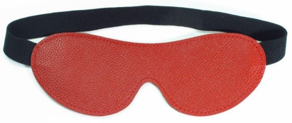 Красная кожаная маска на глаза Красная кожаная маска на глаза