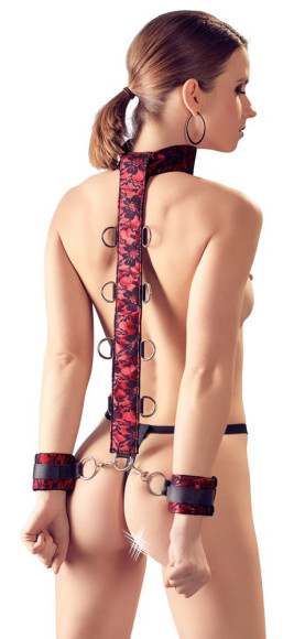 Ошейник с бондажным дополнением Steg & Handfessel-Set