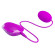 Лиловое виброяйцо с удобным пультом управления вибрацией