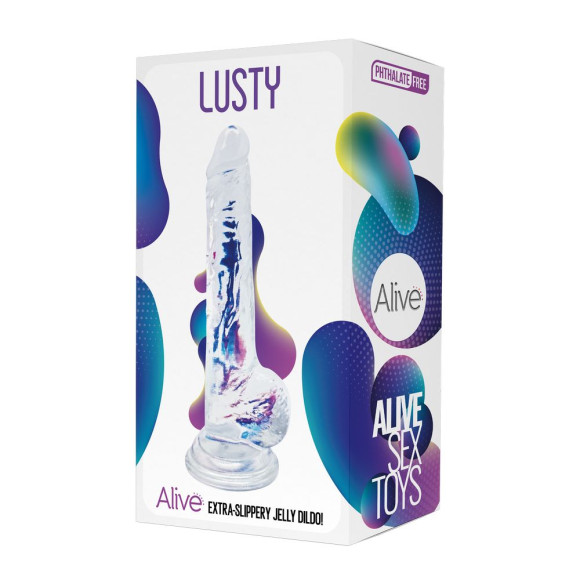 Прозрачный фаллоимитатор на присоске Lusty Jelly Dildo - 18 см. Прозрачный фаллоимитатор на присоске Lusty Jelly Dildo - 18 см.