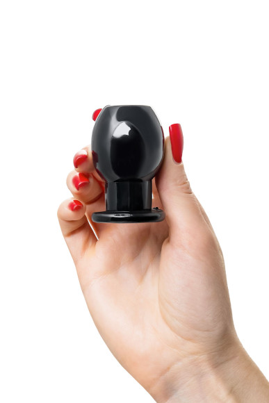 Черная анальная втулка Basic S - 6 см. Черная анальная втулка Basic S - 6 см.