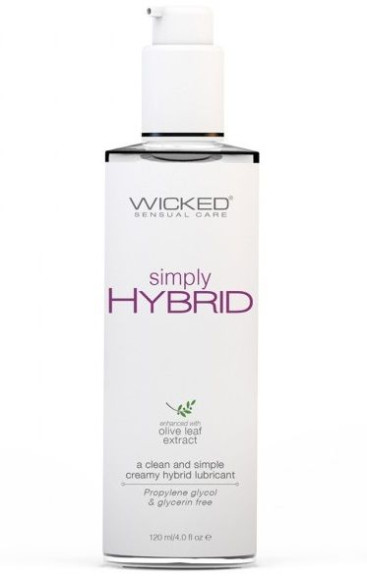 Водно-силиконовый лубрикант Wicked Simply HYBRID - 120 мл. Водно-силиконовый лубрикант Wicked Simply HYBRID - 120 мл.