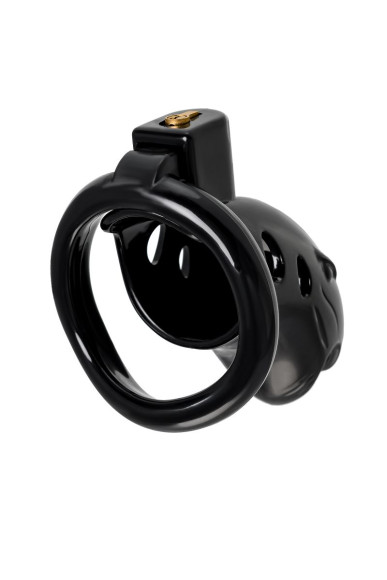 Черный мужской пояс верности из пластика Черный мужской пояс верности из пластика