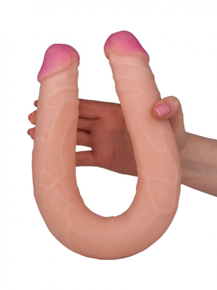 Двусторонний фаллос из неоскина - 48 см. Двусторонний фаллос из неоскина - 48 см.