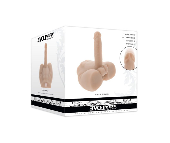 Мужской полуторс с вибрацией и поступательными движениями Easy Rider