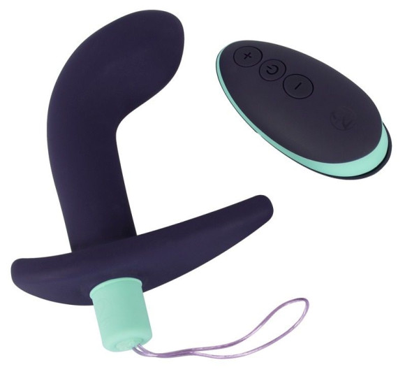 Темно-фиолетовый вибростимулятор простаты с пультом ДУ Remote Controlled Prostate Plug Темно-фиолетовый вибростимулятор простаты с пультом ДУ Remote Controlled Prostate Plug