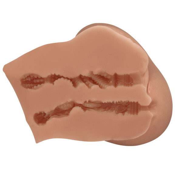 Карамельный мастурбатор-полуторс Luna с вибрацией Карамельный мастурбатор-полуторс Luna с вибрацией