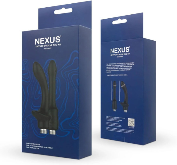 Набор из 2 насадок для анального душа Shower Douche Duo Kit Beginner Набор из 2 насадок для анального душа Shower Douche Duo Kit Beginner