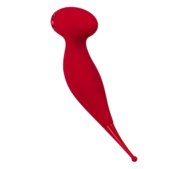 Красный вакуум-волновой стимулятор клитора Isadora с точечным вибратором Красный вакуум-волновой стимулятор клитора Isadora с точечным вибратором