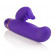 Фиолетовый вибратор ENTINCE LILIAN с клиторальным отростком