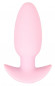 Розовая анальная пробка с вибрацией Cuties Vibrating Mini Butt Plug - 8 см.