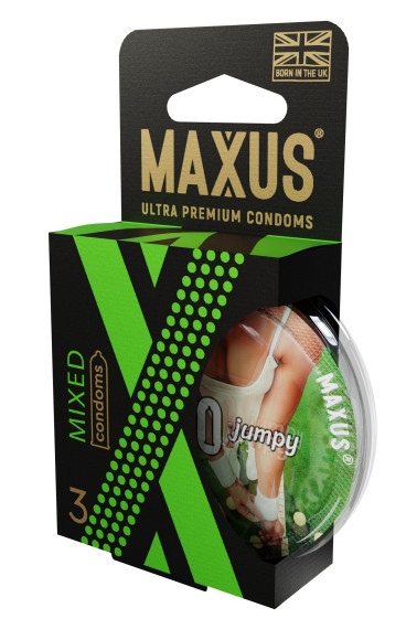 Презервативы в пластиковом кейсе MAXUS AIR Mixed - 3 шт.
